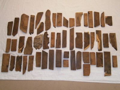 15LBS. Mesquite Wood Art Projects Crafts Gun Knife Slabs 52 Pieces