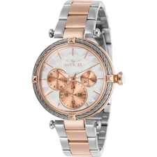 Invicta Women's Watch Bolt White and Rose Gold Dial Two Tone Bracelet 28962