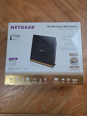 NETGEAR R6300 WiFi Router Dual Band Gigabit 1750 Mbps   Factory Sealed