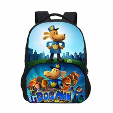Dog Man Cartoon School Backpack – Lightweight Kids Bag for Boys Girls | Best Gif