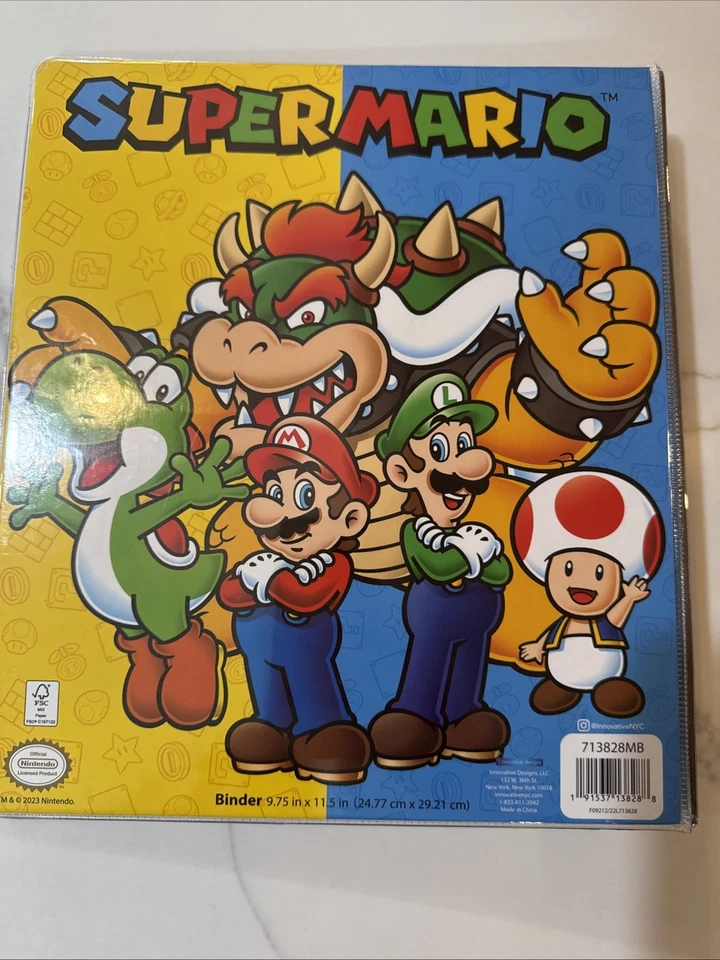 Carpeta de hojas sueltas Super Mario School Foto 3 de 4