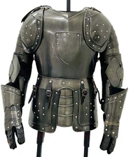 Medieval Armor Body Suit Steel Wearable Half Armor LARP Cosplay Knight Costume