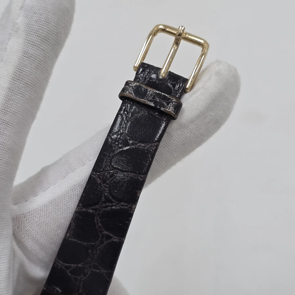 Reloj Vintage Juvenia Suizo Cuerda Manual Vestido Tann Esfera Fecha Romana 17 Joyas Foto 4 de 4