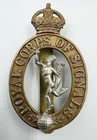 Genuine WW2 Royal Signals Cap Badge