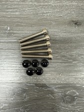 5 Pack of Bike Bicycle Headset Stem Top Cap Bolts with Rubber Caps Plugs