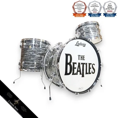 Ludwig SuperClassic Kit 1960s Black Oyster Original Drum Set 22x14 13x9 16x16 - Photo 1/4