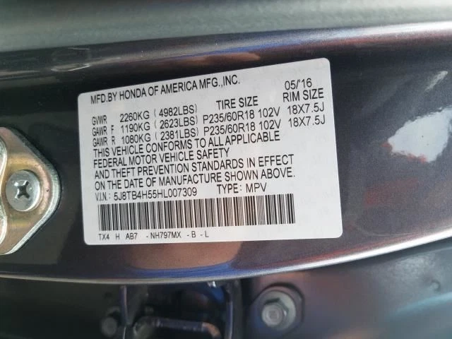 前挡板杆 3.5L AWD AT 技术 适合 16-17 ACURA RDX 30744 — 第 4/4 张图片