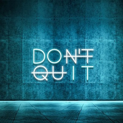 Don't Quit LED Neon Sign for Wall Decor, DO IT Neon Lights Party Decorations,...