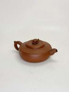 Small Vintage Chinese Clay Yixing Pottery Teapot With Lid 3” x 5.5” Marked