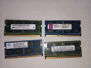 100x RAM DDR3 8500S 10600 Laptop Notebook 2GB Arbeitsspeicher Module.