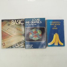 Atari Books Lot - Compute 's First, Atari Basic 400/800, Sound and Graphics
