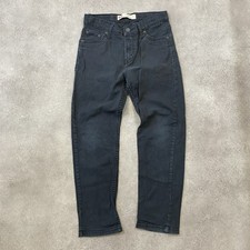 Levi's 502 Jeans Boys 10 Husky Regular Tapered Denim Western Pants, Black