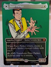 Peter Parker 0232 Amazing Spider-Man Borderless Foil Marvel’s Spider-Man SPM MTG
