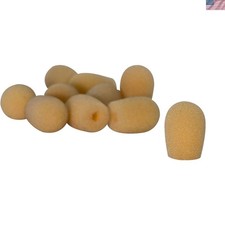 10 Tan Foam Windscreens for Headset Microphones - Optimal Sound Quality Enhancer