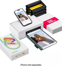 Liene - Amber M100 Wireless Photo Printer - 4x6 inch - 100 Sheets & 3 Ink Car...