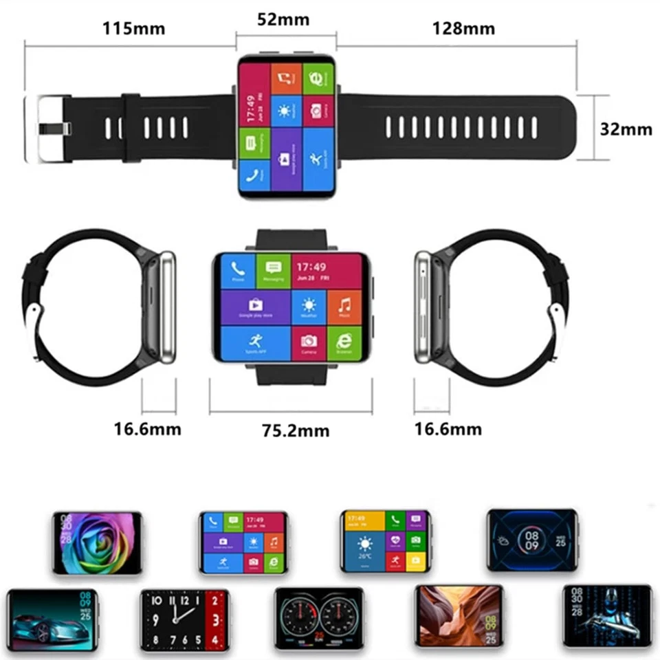 Reloj Inteligente 4G Pantalla 2.86 Pulgadas Android 7.1 1GB+16GB 5MP Cámara 2700mAh Batería... Foto 3 de 4