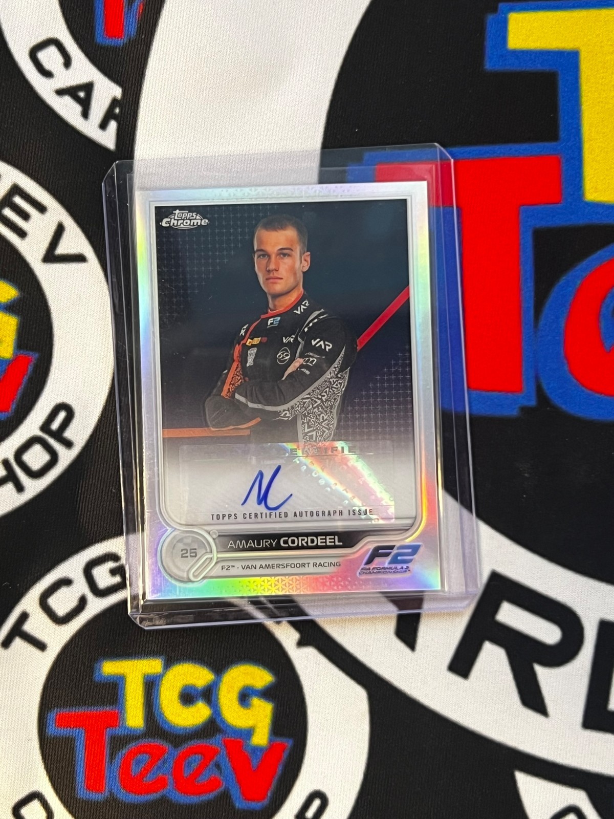 2022 Topps Chrome F1 Amaury Cordeel Refractor Auto