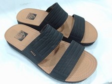 UsedGood - Reef Womens Water Vista Slide, Black/Tan, 7