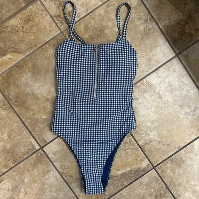 Juicy Couture Gingham One Piece Swimsuit Womens Size Medium NWOT