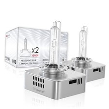 Premium HID Headlight Bulbs 25W OEM with Integrated Ballast - 6000K White D5S