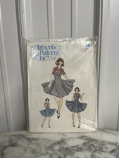 Authentic Patterns Inc. 281 Square Dance Skirt Vest Bib Size 18-20-40 Uncut