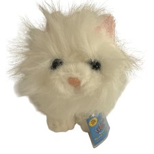 Webkinz Persian Cat Plush HM110 Ganz Sealed Code Tag White Fluffy Kitty