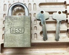 BEST  21B SERIES BRASS PADLOCK STAINLESS STEEL SHACKLE BEST 7 PIN CYLINDER