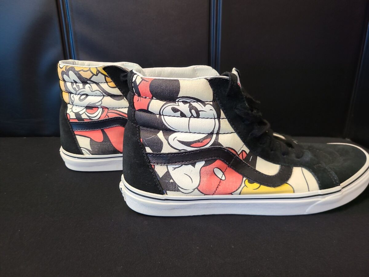 Vans Disney High Top Sk8-Hi Sneakers Mickey, Pluto, Goofy Vans Disney High Top Sk8-Hi Sneakers Mickey, Pluto, Goofy