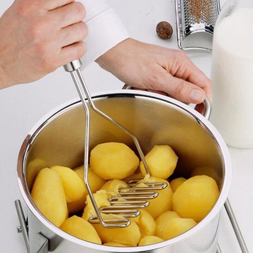 Stainless Steel Potato Rice Masher Press Mashed Potato Wavy Kitchen Cooking T T√ - Imagen 7 de 7
