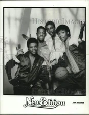 1986 Press Photo Members of the Singing Group "New Edition" - lrp43140