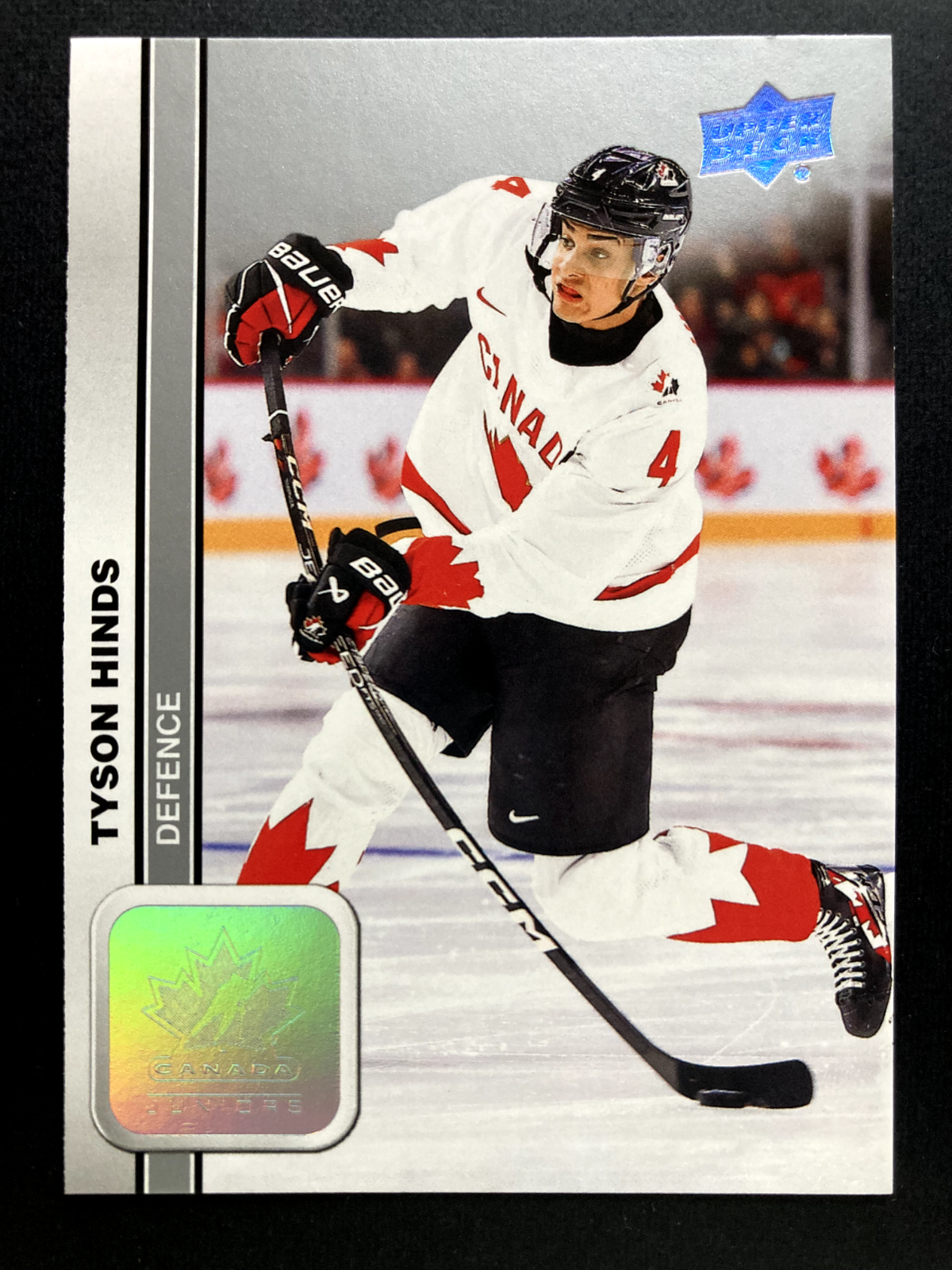 2023 Upper Deck Tyson Hinds Team Canada Juniors World Championship Hockey Card #14