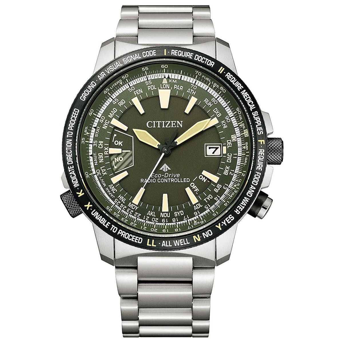 CITIZEN PROMASTER SKY CB0206-86X Eco-Drive Radio Controlled Green