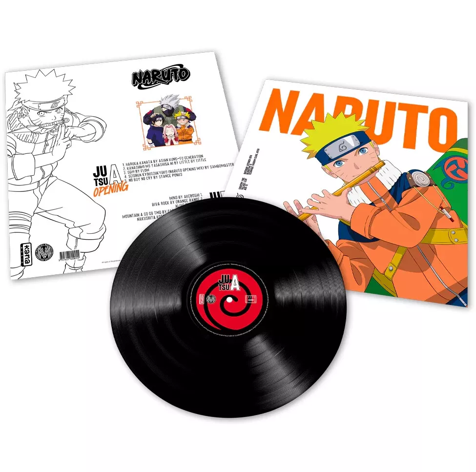 Naruto Best Collection Original Vinyl Record Soundtrack LP Black Anime Manga OST