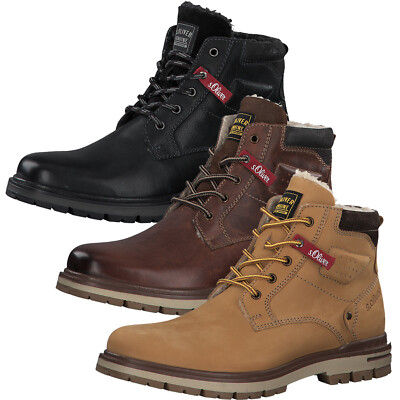 Herren Stiefeletten Schnürboots Warmfutter 5-16207-25