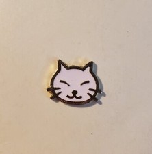 Happy Pink Cat Rimmed Face Magnetic Needle Minder Cross Stitch Embroidery