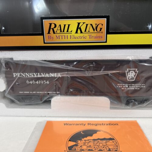 MTH RailKing 2004 TCA 30-74161 PRR and P&LE 2-Pack 6464 Boxcars New O Club 1954 - Picture 3 of 15