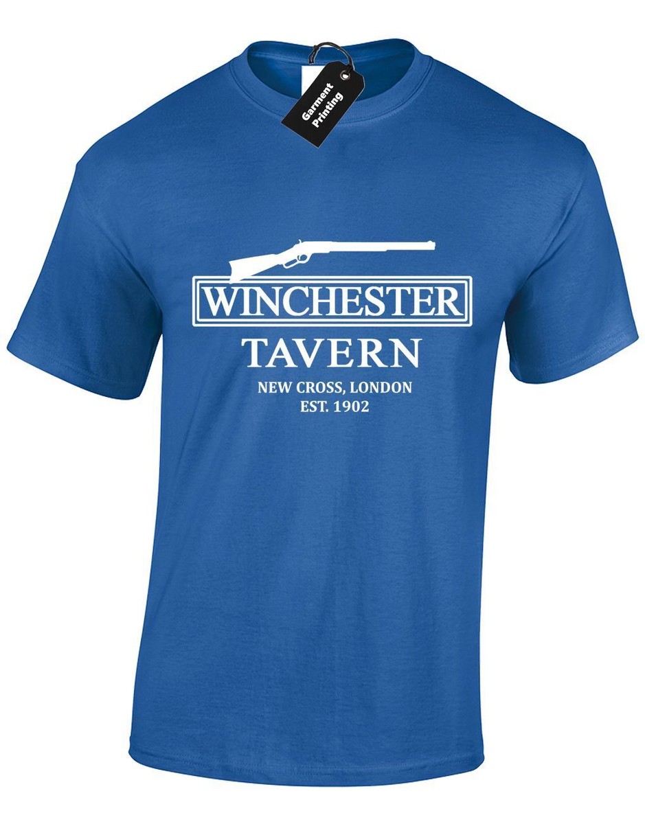 WINCHESTER TAVERN MENS T SHIRT CORNETTO TRILOGY RIFLE PEGG FROST - Main Image