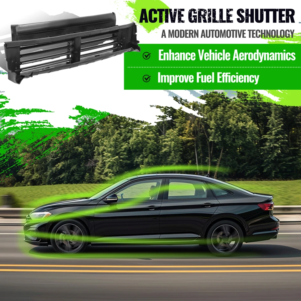 Conjunto de obturador de rejilla activa regulador de aire del radiador para Volkswagen Jetta 2019-2021 Foto 3 de 4