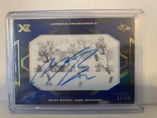 2019 Panini XR Football MILES BOYKIN Luminous Endorsements Auto /49 Ravens