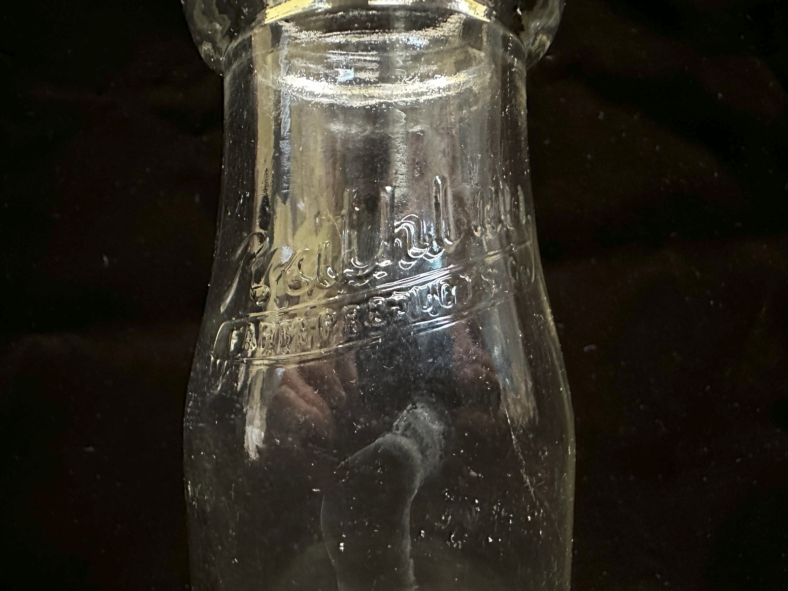 Rathlon Farms 1/2 Pint Milk Bottle Dairy Glen Ellyn Illinois eBay