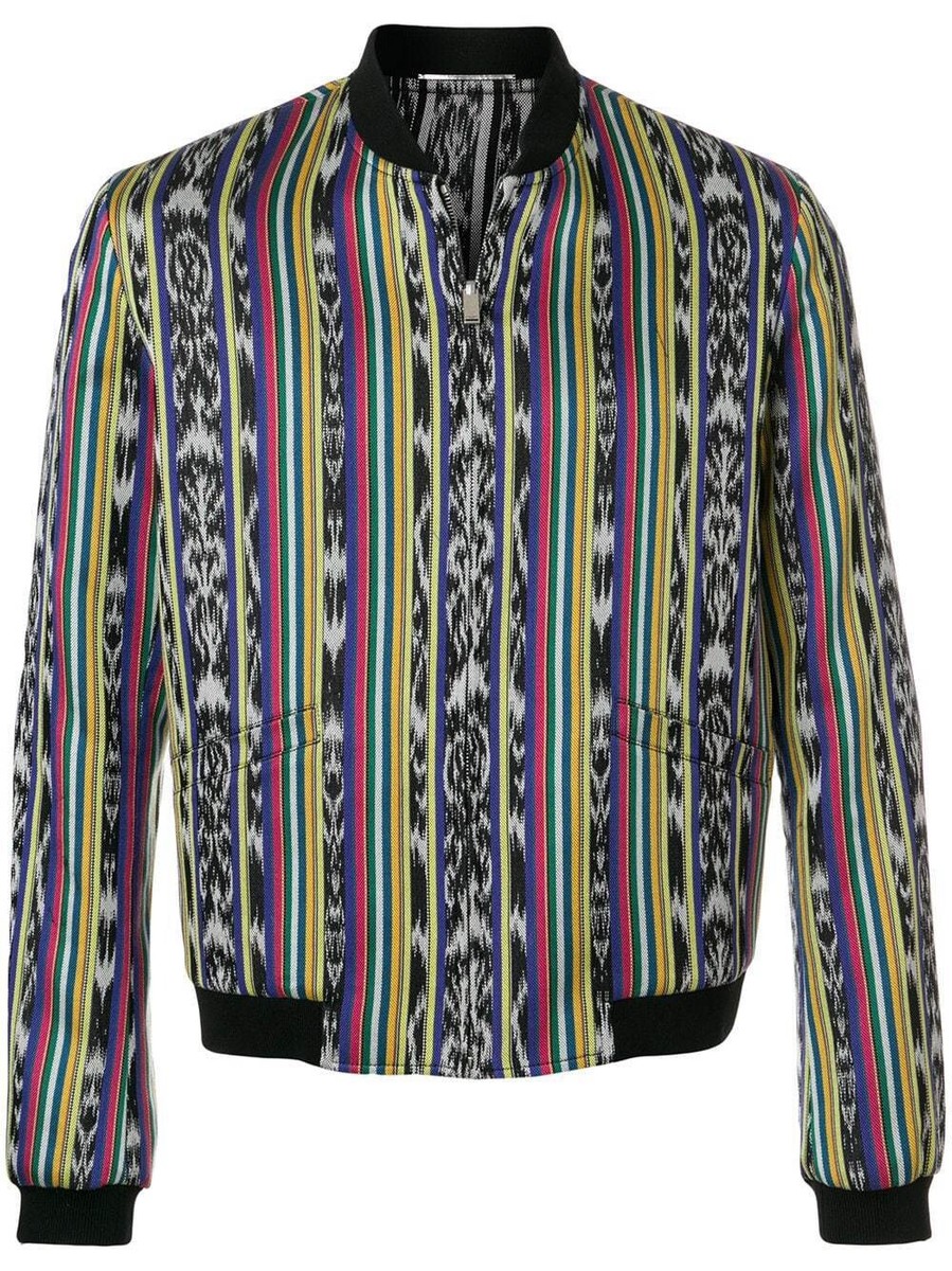 SAINT LAURENT テディジャケット 48 SS14 Saint Laurent Paris Black Wool Souvenir Teddy Bomber