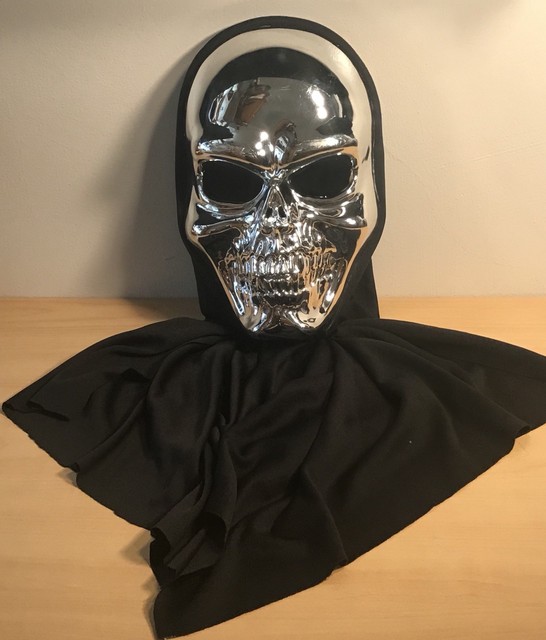 Scary Skeleton Skull Halloween Costume Hooded Mask The Pape Magic Group