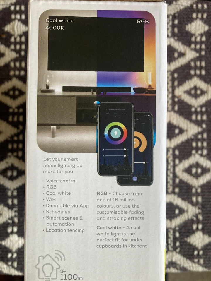 4 x TCP Smart Wi-Fi tape light RGB + cool white 3 metres (EXTENSION KIT) NEW - Image 3 of 4