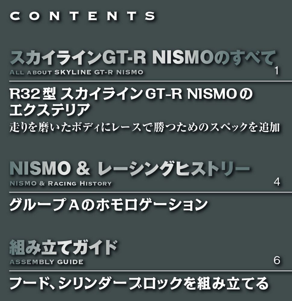DeAGOSTINI Weekly NISSAN SKYKINE R32 GT-R NISMO 1/8 Scale No.3