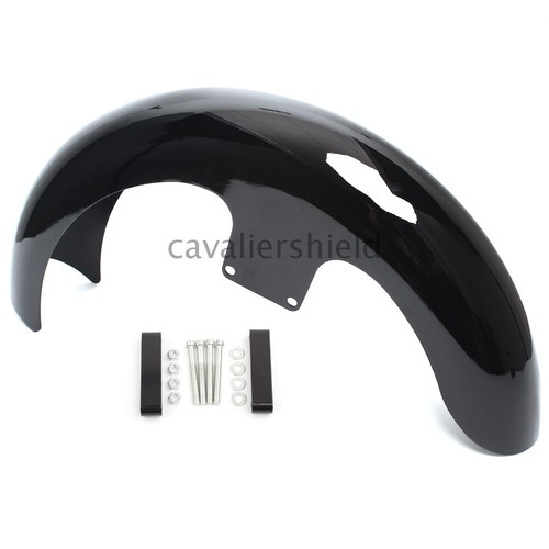 21" Wrap Black Front Fender For Harley Touring Electra Street Glide King Baggers - Picture 2 of 12
