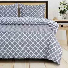 Duvet Cover or Insert All Season Microfiber Comforter Quilt Covers Bedding Set