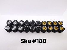 10 Set Jaguar Off Road Tire Xl 16mm Size Mix Rim White Lettering 188