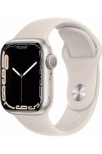 Apple Watch Series 7 41mm Smart Watch w/ Starlight Aluminum Case BUNDLE 