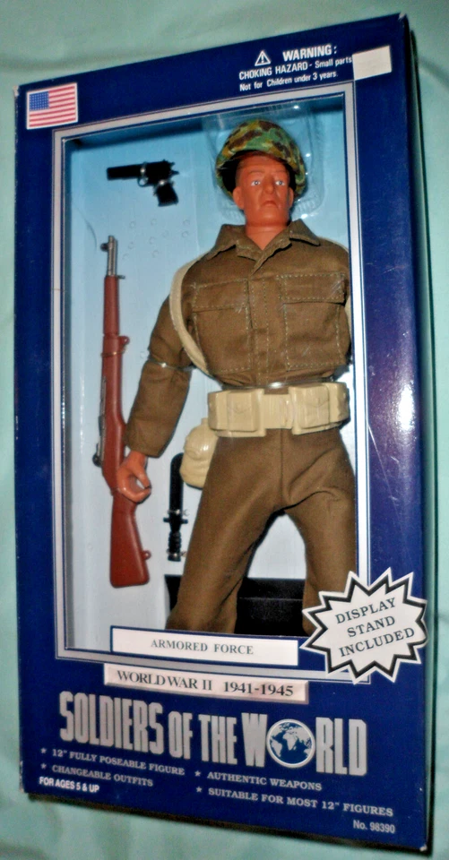 Soldados del Mundo, Segunda Guerra Mundial 1941-45, Figura de Acción Fuerza Blindada, Nueva Foto 2 de 4