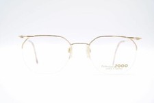 Vintage Collection 2000 1669 50 16 145 Gold Half-Frame Glasses Eyeglasses NOS